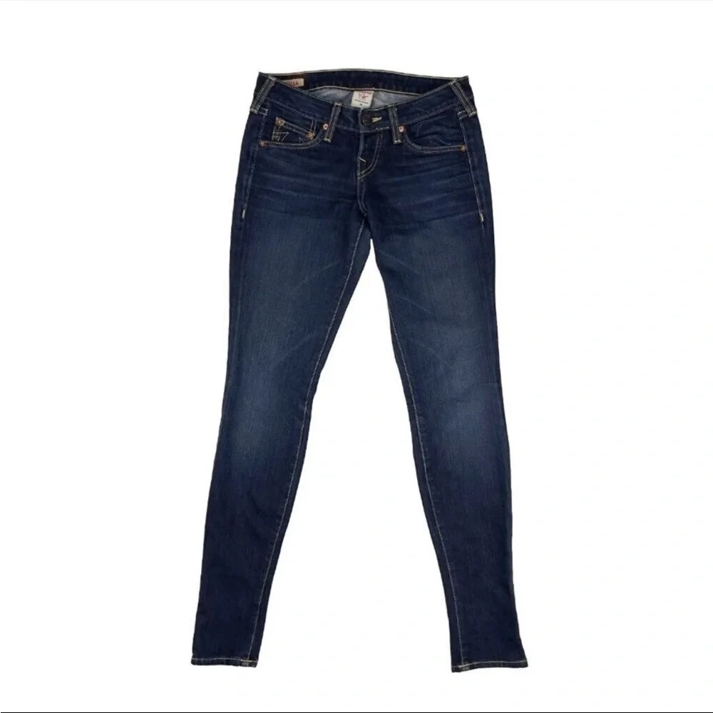 True Religion Stella Dark Wash Long Tall Skinny Jeans - Picture 3 of 6